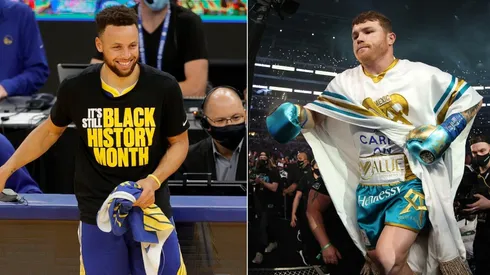 Stephen Curry y Saul Canelo Álvarez