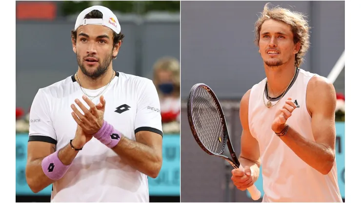 Alexander Zverev vs. Matteo Berrettini EN VIVO por ATP Madrid Open 2021 Final Masculino (Fuente: Getty).