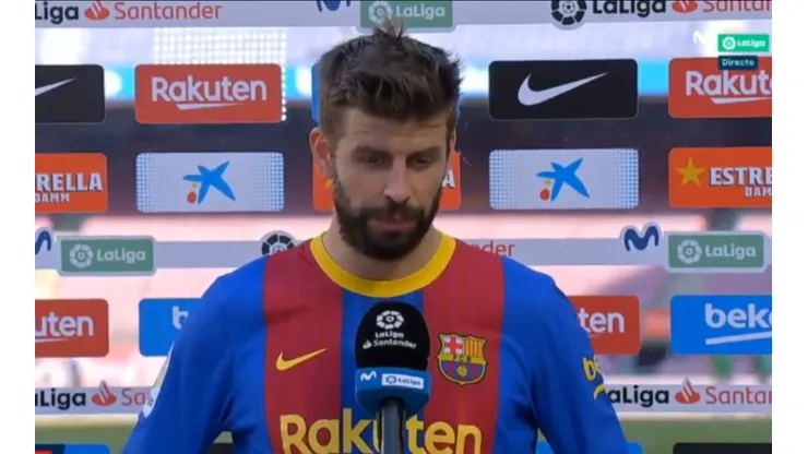 La frase de Piqué para el Real Madrid tras empatar con el Atlético