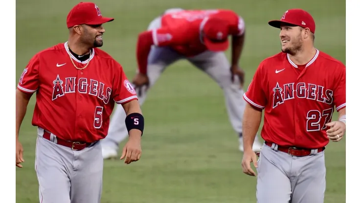 Albert Pujols y Mike Trout