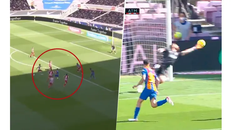 Video: Messi apiló 5 jugadores y Oblak se mandó la atajada del partido