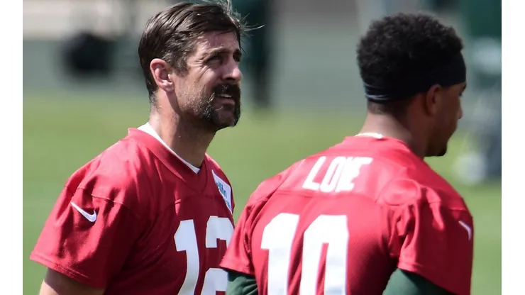 Aaron Rodgers y Jordan Love