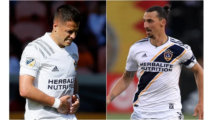Javier Chicharito Hernández y Zlatan Ibrahimovic