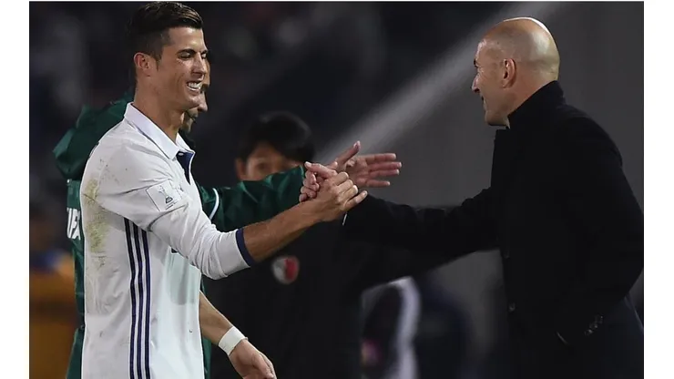 Zinedine Zidane y Cristiano Ronaldo durante su paso por Real Madrid.