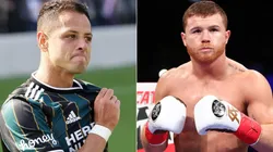 Javier Chicharito Hernández y Saul Canelo Álvarez