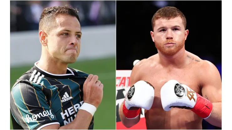 Javier Chicharito Hernández y Saul Canelo Álvarez
