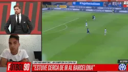 Lautaro Martínez no dudó cuando Vignolo le preguntó el equipo que mejor juega en Argentina