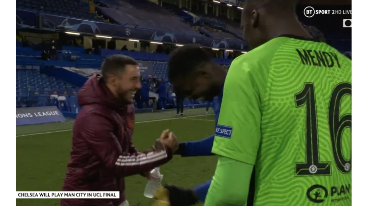 La reacción viral de Hazard tras la eliminación del Madrid en la Champions