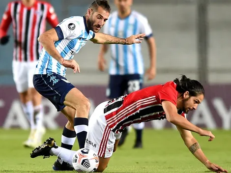 Piatti fue el jugador de Racing que más duelos perdió ante São Paulo