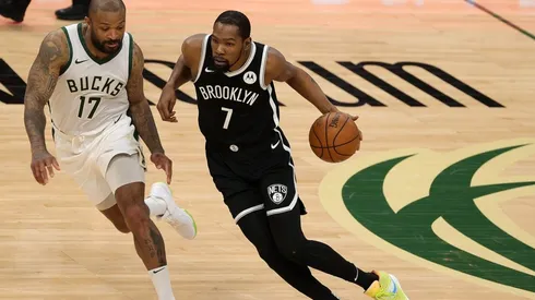PJ Tucker y Kevin Durant (Foto: Getty)
