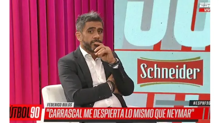 El "te pido por favor que no lo digas" del día lo hizo Bulos en ESPNF90