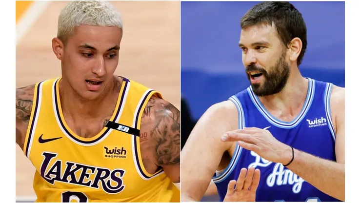 Kyle Kuzma y Marc Gasol (Foto: Getty)