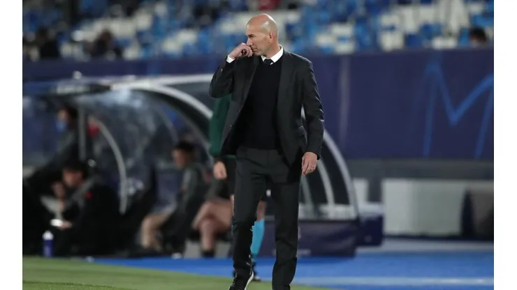 Zinedine Zidane durante un encuentro de Champions League.
