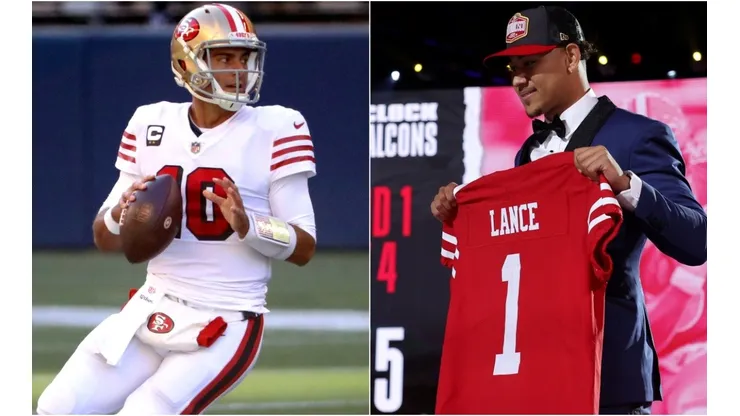 Jimmy Garoppolo y Trey Lance