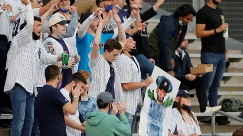 Recibimiento de fans de New York Yankees a Houston Astros