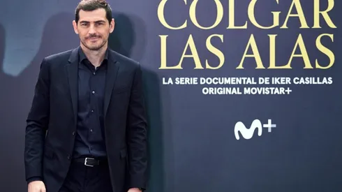 Iker Casillas durante el estreno de su documental "Colgar las alas"