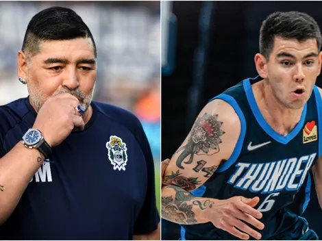 El Diego en la NBA: durante el juego de Deck apareció el nombre de Maradona