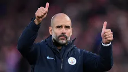 Pep Guardiola durante un encuentro con el Manchester City.