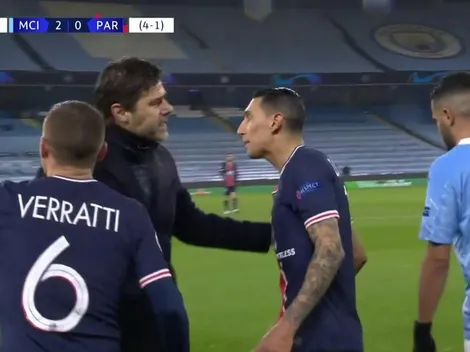 Di María agredió a Fernandinho, lo echaron y se escuchó qué le dijo al rival