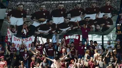 Homenaje de los hinchas del Torino a los fallecidos en la tragedia de Superga.