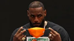 LeBron James en un juego de la NBA