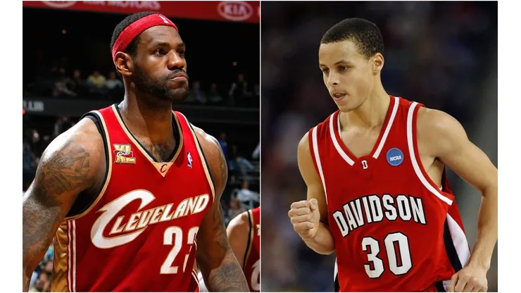 LeBron James y Stephen Curry en 2009