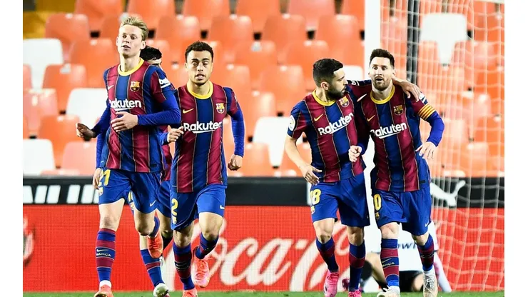El gran gesto de Messi con sus compañeros tras ganar la Copa del Rey