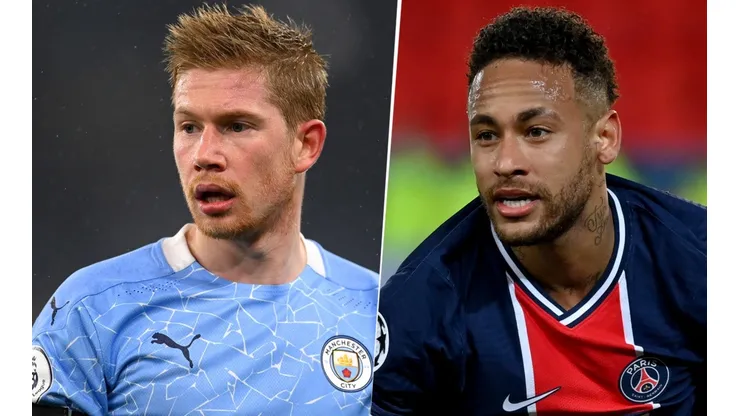Kevin De Bruyne y Neymar Jr, UEFA Champions League (Imagen: Getty)