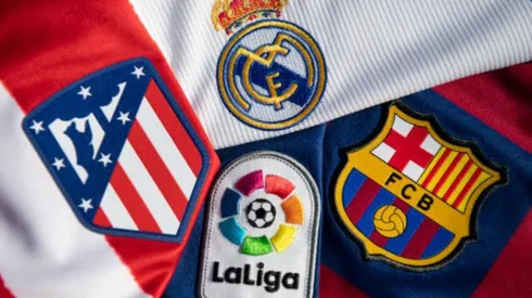Escudo del Atlético, Real Madrid, Barcelona y LaLiga.