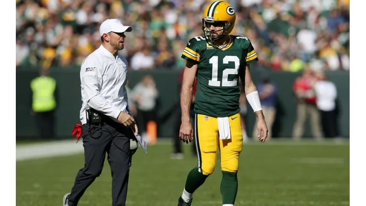 Matt LaFleur y Aaron Rodgers