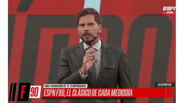 Sebastián Vignolo en la apertura de su programa.
