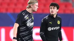 Erling Haaland y Giovanni Reyna (Foto: Getty)