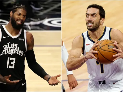 Video: estrella de los Clippers empujó al piso a Campazzo y casi lo expulsan