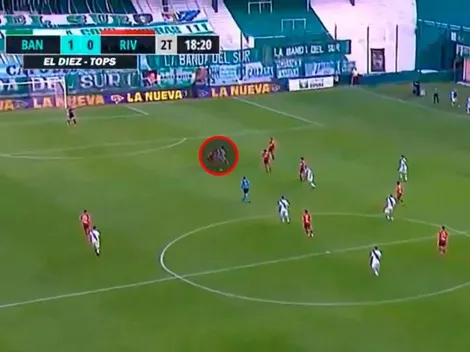 A River le hicieron el gol más viejo del mundo: Banfield ya le gana 1 a 0