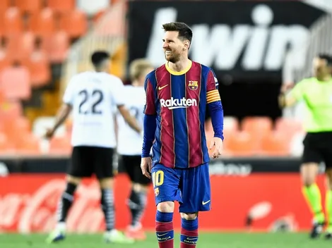 Barcelona le remontó al Valencia con dos de Messi y sigue en carrera