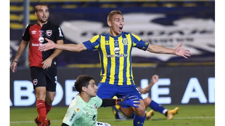 El festejo de Marco Ruben en el 1-0.