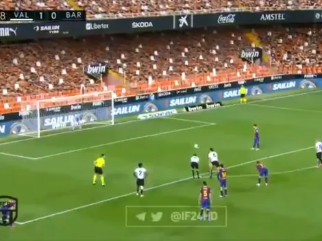 Messi pateó muy mal el penal, pero tuvo revancha y marcó el empate del Barça