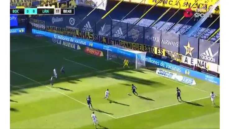 45 segundos de partido y Fabra seguía dormido: insólito error en Boca-Lanús