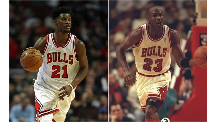 Jimmy Butler y Michael Jordan
