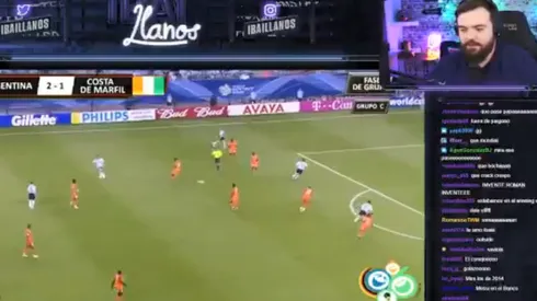 Ibai se puso a ver a la Argentina del Mundial 2006: "¡Invente Román invente!"