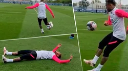 Video: Neymar, a pura magia, casi hace un golazo en el entrenamiento del PSG