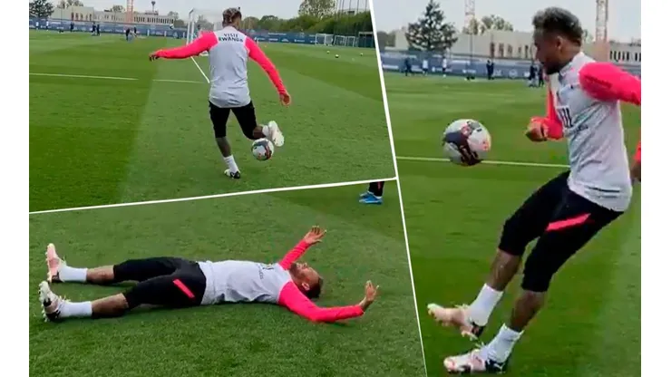 Video: Neymar, a pura magia, casi hace un golazo en el entrenamiento del PSG
