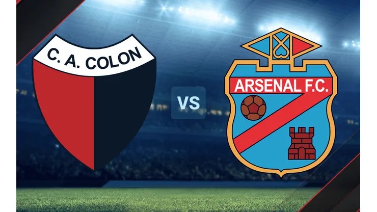 Colón vs. Arsenal de Sarandí por la Copa de la Liga Profesional.