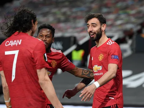 Show de Bruno Fernandes y Cavani: Manchester United le hizo 6 a la Roma