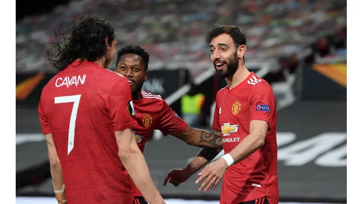 Show de Bruno Fernandes y Cavani: Manchester United le hizo 6 a la Roma