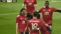 Mirá Boca: la asistencia de Cavani para el 1-0 del Manchester United