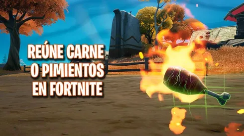 Como y donde conseguir carne o pimientos en Fortnite