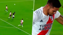 El árbitro no lo echó por un penal gigante y metió el 1-0 para River