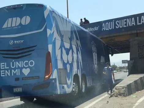 ¡Cuidado! Camión de Pachuca, atascado en San Luis