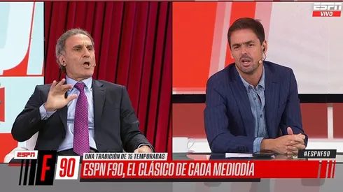 Ruggeri amenazó al aire a 3 periodistas en ESPNF90: "Ahora van a saber"
